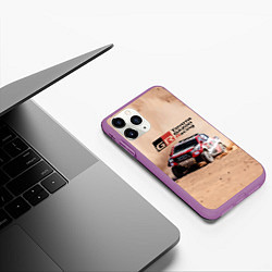 Чехол iPhone 11 Pro матовый Toyota Gazoo Racing Desert Rally, цвет: 3D-фиолетовый — фото 2