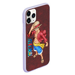 Чехол iPhone 11 Pro матовый Луффи- One Piece или Большой куш, цвет: 3D-светло-сиреневый — фото 2