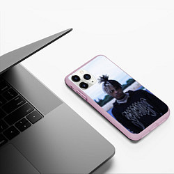 Чехол iPhone 11 Pro матовый XXXTentacion in a revenge hoodie, цвет: 3D-розовый — фото 2