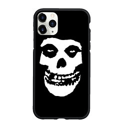 Чехол iPhone 11 Pro матовый Misfits череп