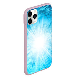 Чехол iPhone 11 Pro матовый Лед Вспышка света, цвет: 3D-розовый — фото 2