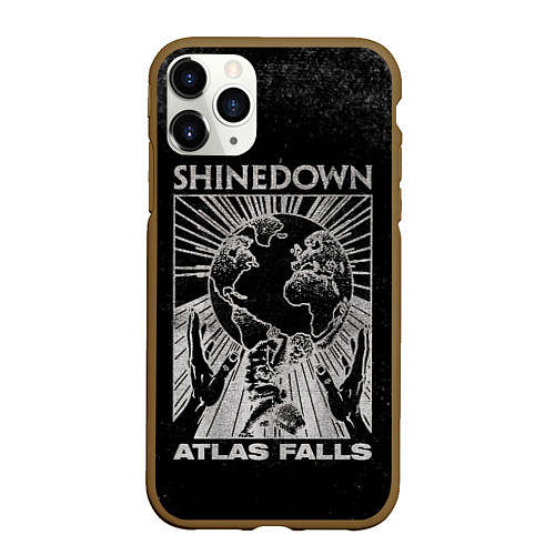 Чехол iPhone 11 Pro матовый Atlas Falls - Shinedown / 3D-Коричневый – фото 1