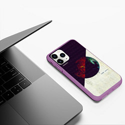 Чехол iPhone 11 Pro матовый Planet Zero - Shinedown, цвет: 3D-фиолетовый — фото 2