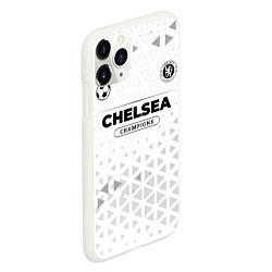 Чехол iPhone 11 Pro матовый Chelsea Champions Униформа, цвет: 3D-белый — фото 2