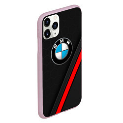 Чехол iPhone 11 Pro матовый Bmw - бмв Абстракция, цвет: 3D-розовый — фото 2