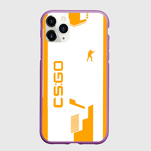 Чехол iPhone 11 Pro матовый Counter Strike cs go Геймер / 3D-Фиолетовый – фото 1