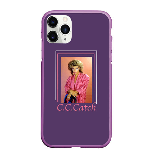 Чехол iPhone 11 Pro матовый Звёзды 80-х CC Catch / 3D-Фиолетовый – фото 1