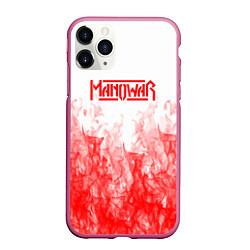 Чехол iPhone 11 Pro матовый Manowar пламя