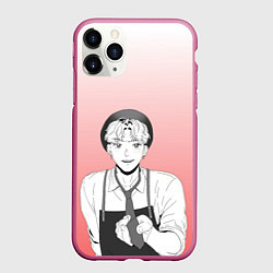Чехол iPhone 11 Pro матовый Чан У протягивает галстуг