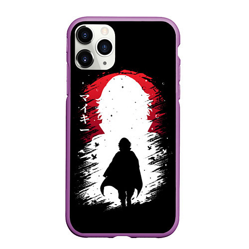 Чехол iPhone 11 Pro матовый ТОКИЙСКИЕ МСТИТЕЛИ МАЙКИ MIKEY / 3D-Фиолетовый – фото 1