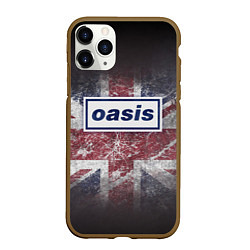 Чехол iPhone 11 Pro матовый OASIS - брит-поп, цвет: 3D-коричневый