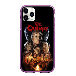 Чехол iPhone 11 Pro матовый The Quarry Все Персонажи