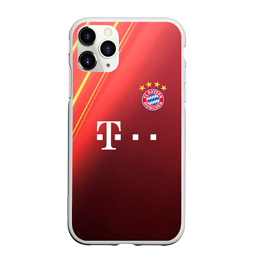 Чехол iPhone 11 Pro матовый Bayern munchen T / 3D-Белый – фото 1