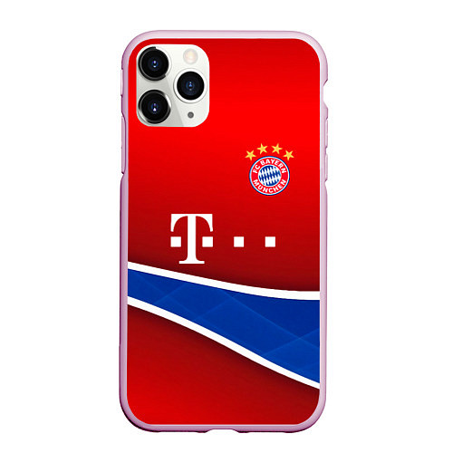 Чехол iPhone 11 Pro матовый Bayern munchen sport / 3D-Розовый – фото 1