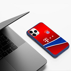 Чехол iPhone 11 Pro матовый Bayern munchen sport, цвет: 3D-тёмно-синий — фото 2