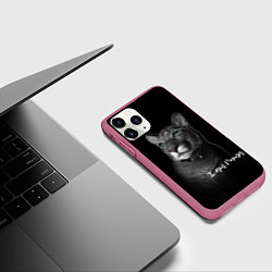 Чехол iPhone 11 Pro матовый I am puma, цвет: 3D-малиновый — фото 2