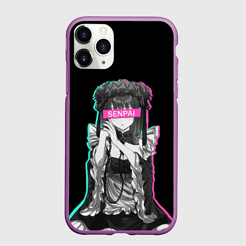 Чехол iPhone 11 Pro матовый My Dress-Up Darling: Senpai / 3D-Фиолетовый – фото 1