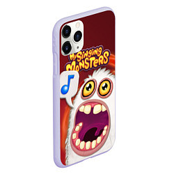 Чехол iPhone 11 Pro матовый My singing monster, цвет: 3D-светло-сиреневый — фото 2