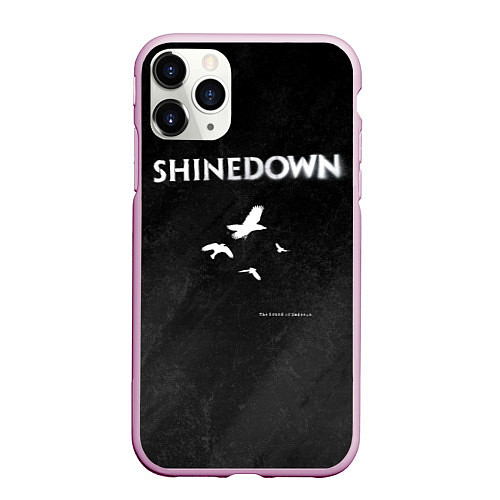 Чехол iPhone 11 Pro матовый The Sound of Madness Shinedown / 3D-Розовый – фото 1