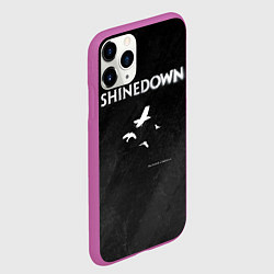 Чехол iPhone 11 Pro матовый The Sound of Madness Shinedown, цвет: 3D-фиолетовый — фото 2