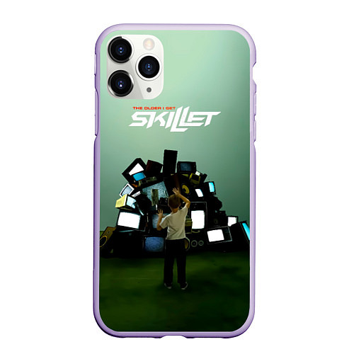 Чехол iPhone 11 Pro матовый The Older I Get EP - Skillet / 3D-Светло-сиреневый – фото 1