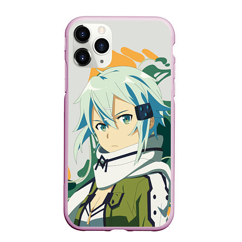 Чехол iPhone 11 Pro матовый Асада Сино -Sword Art Online / 3D-Розовый – фото 1