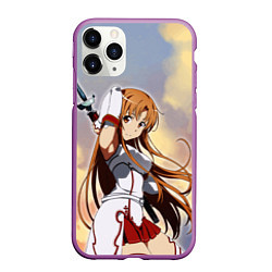 Чехол iPhone 11 Pro матовый Асуна Юки - Sword Art Online, цвет: 3D-фиолетовый