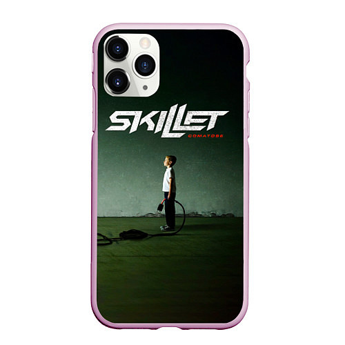 Чехол iPhone 11 Pro матовый Comatose - Skillet / 3D-Розовый – фото 1