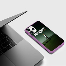 Чехол iPhone 11 Pro матовый Comatose - Skillet, цвет: 3D-фиолетовый — фото 2