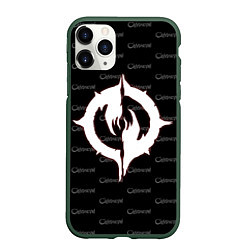 Чехол iPhone 11 Pro матовый Chaoseum Pattern Emblem