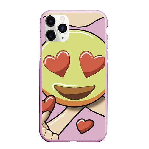 Чехол iPhone 11 Pro матовый LOVE- emotion collection / 3D-Розовый – фото 1