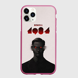 Чехол iPhone 11 Pro матовый Оруэлл 1984, цвет: 3D-малиновый