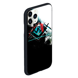Чехол iPhone 11 Pro матовый My Name is Skrillex - Скриллекс, цвет: 3D-черный — фото 2