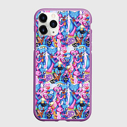 Чехол iPhone 11 Pro матовый POPPY PLAYTIME HAGGY WAGGY AND KISSY MISSY LOVE, цвет: 3D-фиолетовый