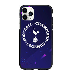 Чехол iPhone 11 Pro матовый Символ Tottenham и круглая надпись Football Legend