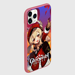 Чехол iPhone 11 Pro матовый Кли с талантом пиротехника, цвет: 3D-малиновый — фото 2