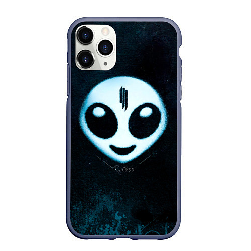 Чехол iPhone 11 Pro матовый Recess - Skrillex / 3D-Серый – фото 1