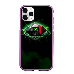 Чехол iPhone 11 Pro матовый Scary Monsters and Nice Sprites - Skrillex, цвет: 3D-фиолетовый