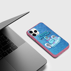 Чехол iPhone 11 Pro матовый My singing monsters ДИДЖ Deedge, цвет: 3D-малиновый — фото 2