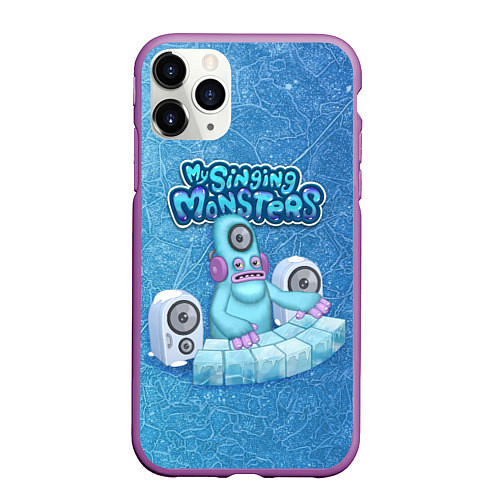 Чехол iPhone 11 Pro матовый My singing monsters ДИДЖ Deedge / 3D-Фиолетовый – фото 1