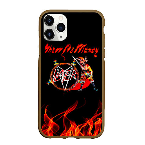 Чехол iPhone 11 Pro матовый Show No Mercy - Slayer / 3D-Коричневый – фото 1