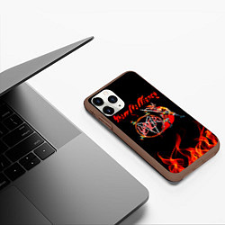 Чехол iPhone 11 Pro матовый Show No Mercy - Slayer, цвет: 3D-коричневый — фото 2