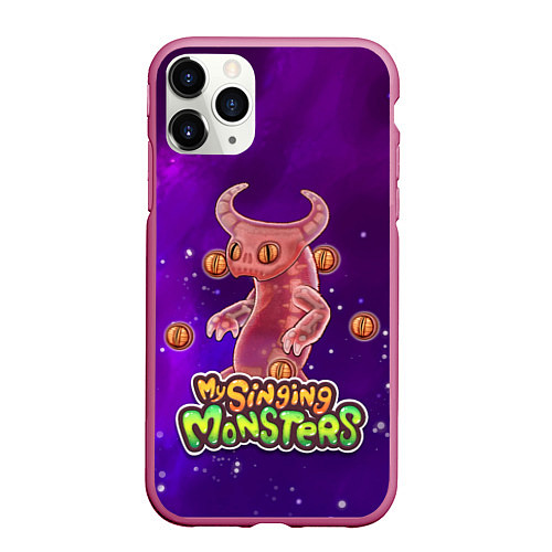 Чехол iPhone 11 Pro матовый My singing monsters ЭПИЧЕСКИЙ ВУЖАС / 3D-Малиновый – фото 1