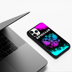Чехол iPhone 11 Pro матовый Вячеслав Россия, цвет: 3D-черный — фото 2