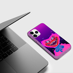 Чехол iPhone 11 Pro матовый Кисси Мисси love, цвет: 3D-фиолетовый — фото 2