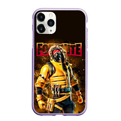 Чехол iPhone 11 Pro матовый Fortnite Альпинист Видеоигра, цвет: 3D-светло-сиреневый