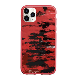 Чехол iPhone 11 Pro матовый Взгляд во тьму, цвет: 3D-красный