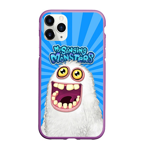 Чехол iPhone 11 Pro матовый My singing monsters Мамунт / 3D-Фиолетовый – фото 1