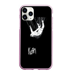 Чехол iPhone 11 Pro матовый KoЯn Korn, цвет: 3D-розовый