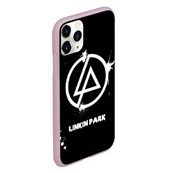 Чехол iPhone 11 Pro матовый Linkin Park логотип краской, цвет: 3D-розовый — фото 2